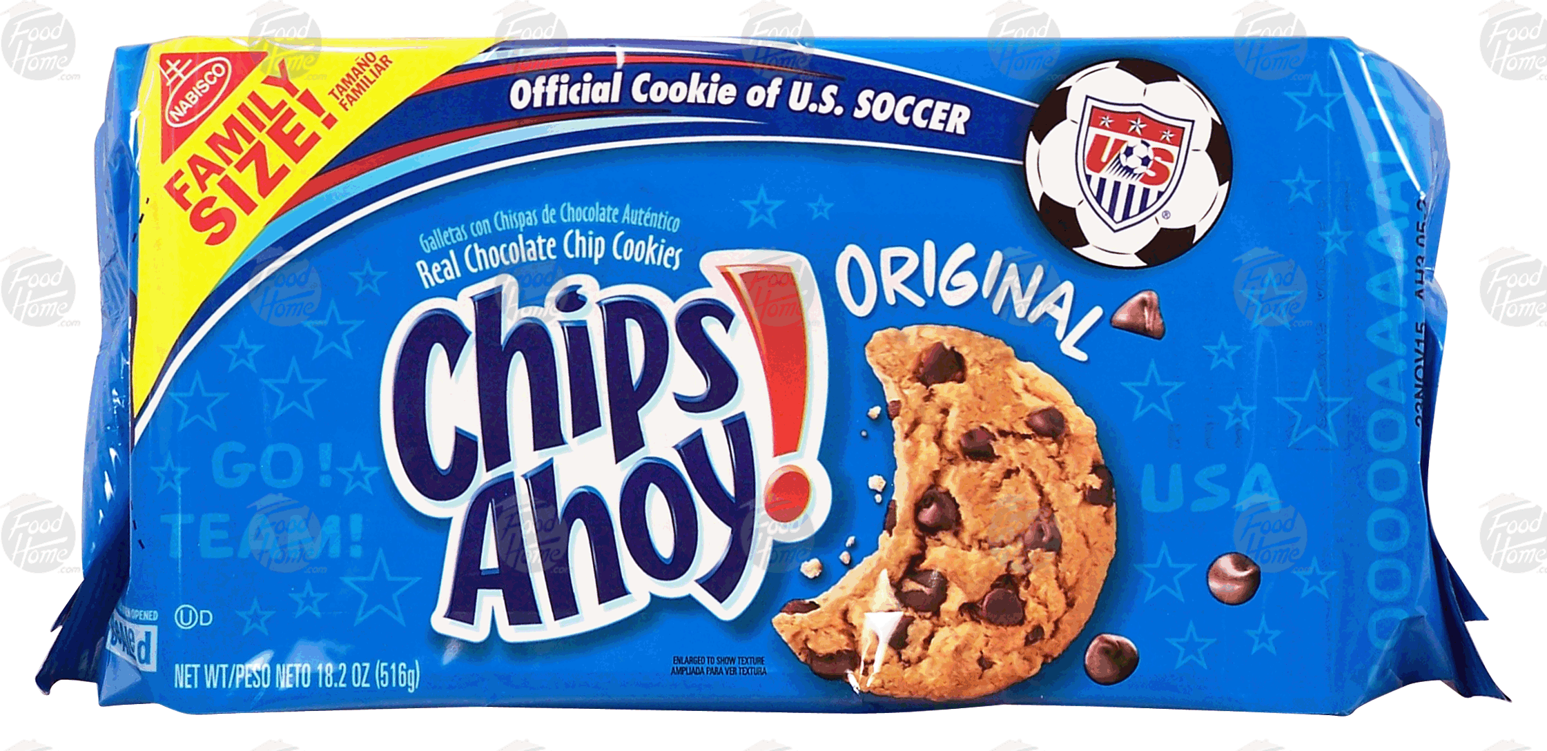 Nabisco Chips Ahoy! original, chocolate chip cookies Full-Size Picture